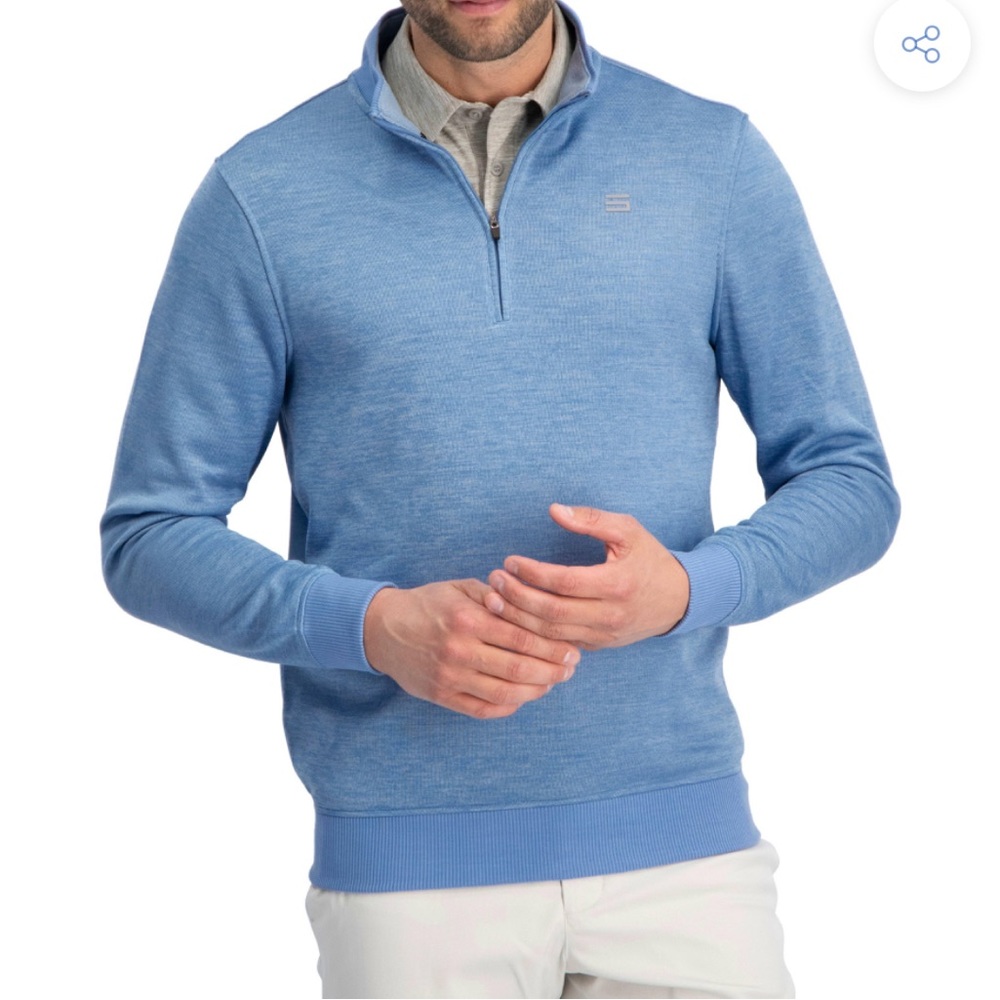 Three Sixty Six Dry‎ Fit Pullover Men's Quarter Zip Jacket Medium Golf Preppy